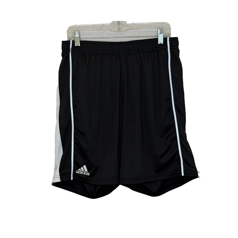 Adidas Climacool Athletic Shorts Mens Size Large Black Elastic Waist Workout